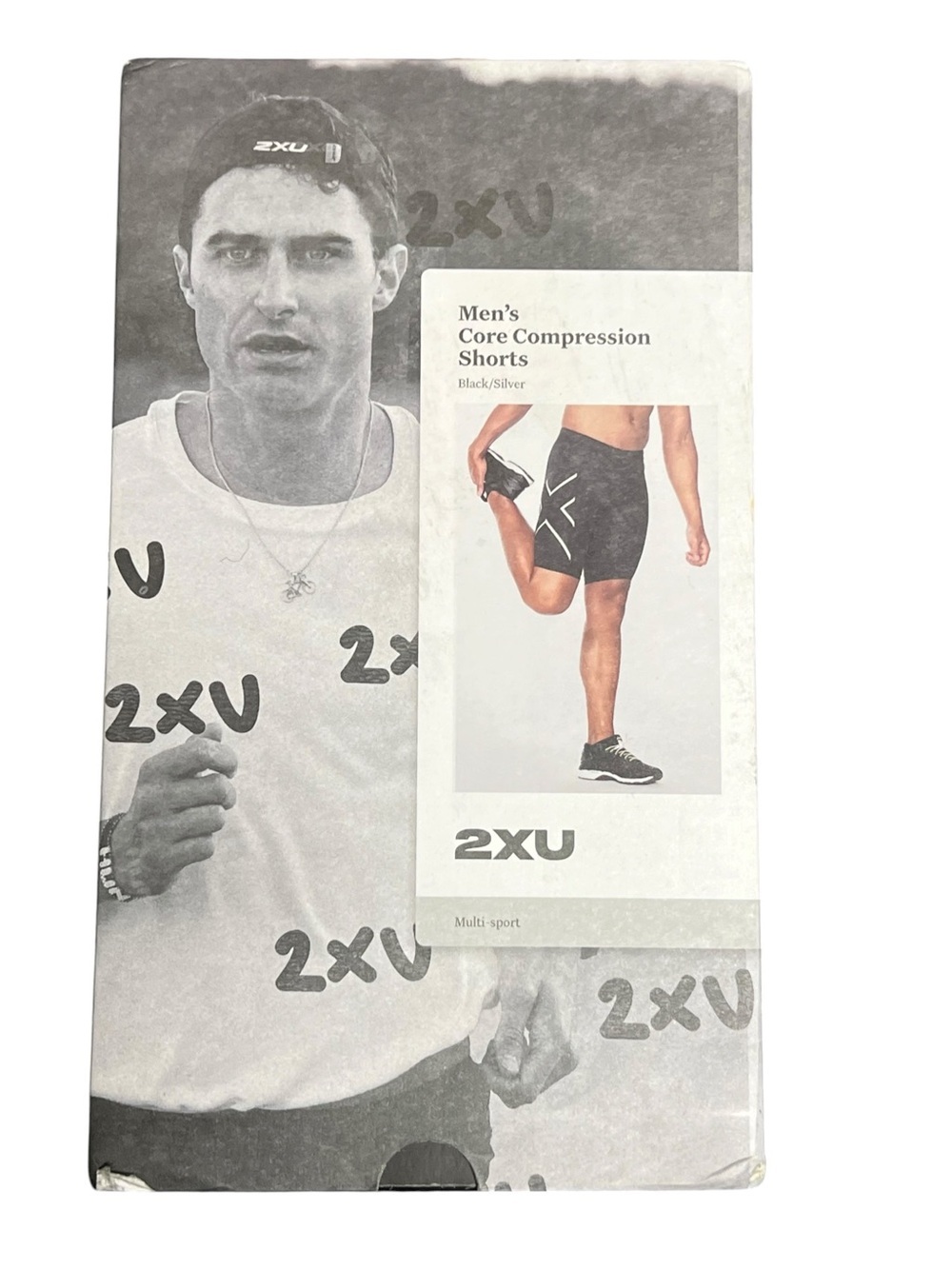 2XU Men's Core Compression Shorts - Black/Silver XXL